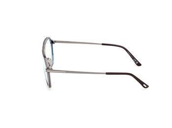 Das Bild zeigt die Korrektionsbrille FT5943 050 von der Marke Tom Ford in Braun/Gun.