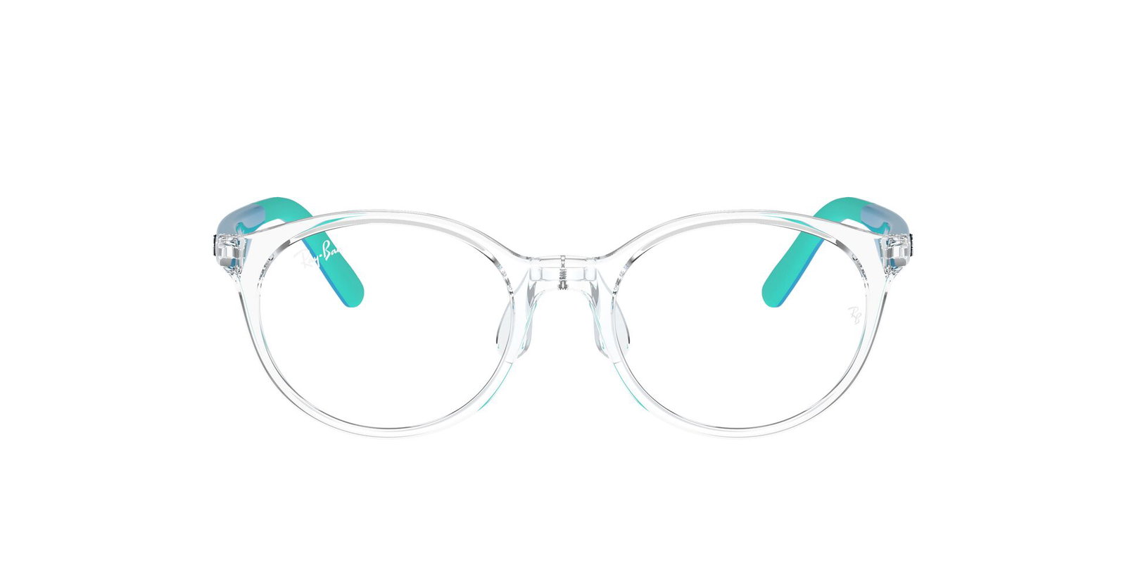 zu sehen ist die Korrektionsbrille 1625D von Ray Ban für Kinder in der Farbe Transparent.