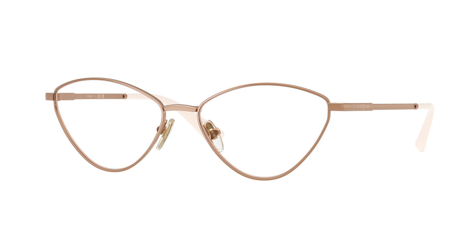 Das Bild zeigt die Korrektionsbrille 4325 von der Marke Vogue in Gold.