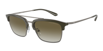 Das Bild zeigt die Sonnenbrille EA4228 30038E von der Marke Emporio Armani in grün/gunmetal.