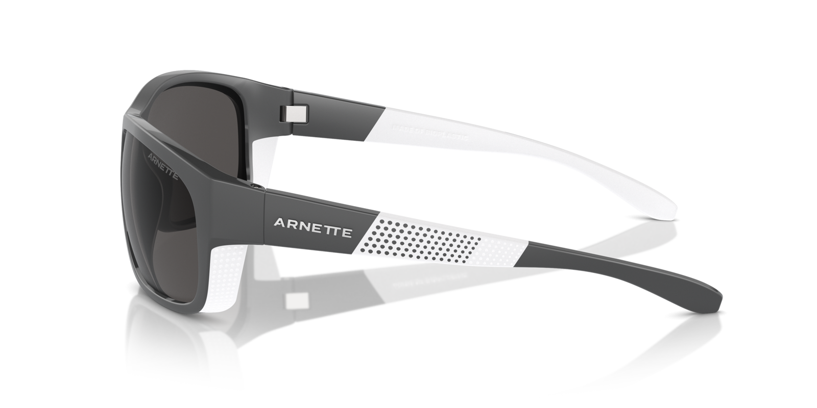 Das Bild zeigt die Sonnenbrille AN4337 275422 von der Marke Arnette in schwarz/weiß.