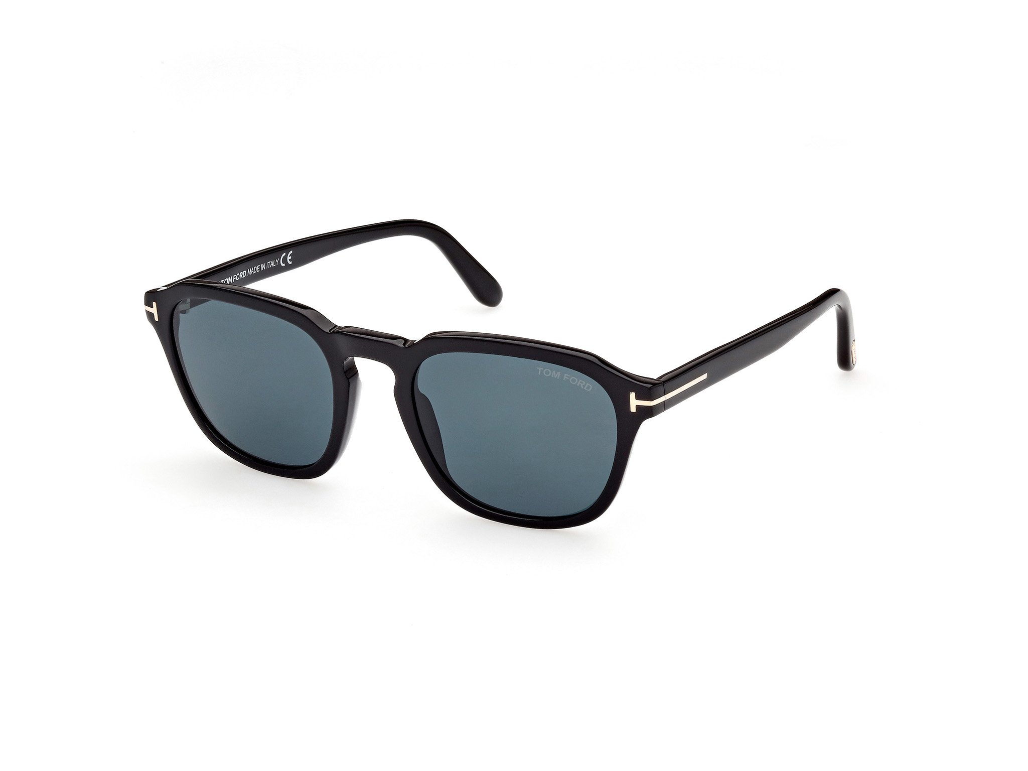 Das Bild zeigt die Sonnenbrille FT0931 der Marke Tom Ford in schwarz von  der Seite.