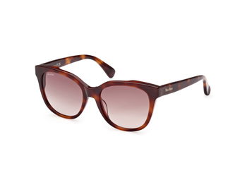 Das Bild zeigt die Sonnenbrille MM0068 52F von der Marke Max Mara in Rot Havanna.