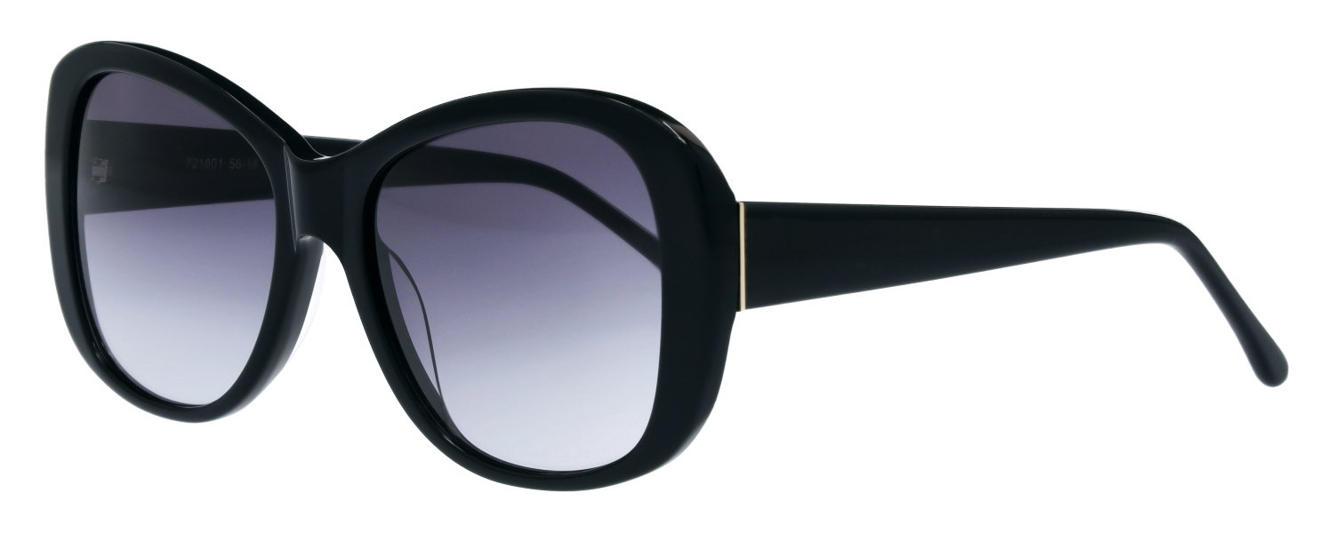 Das Bild zeigt die Sonnenbrille für  Damen 721001 in schwarz.