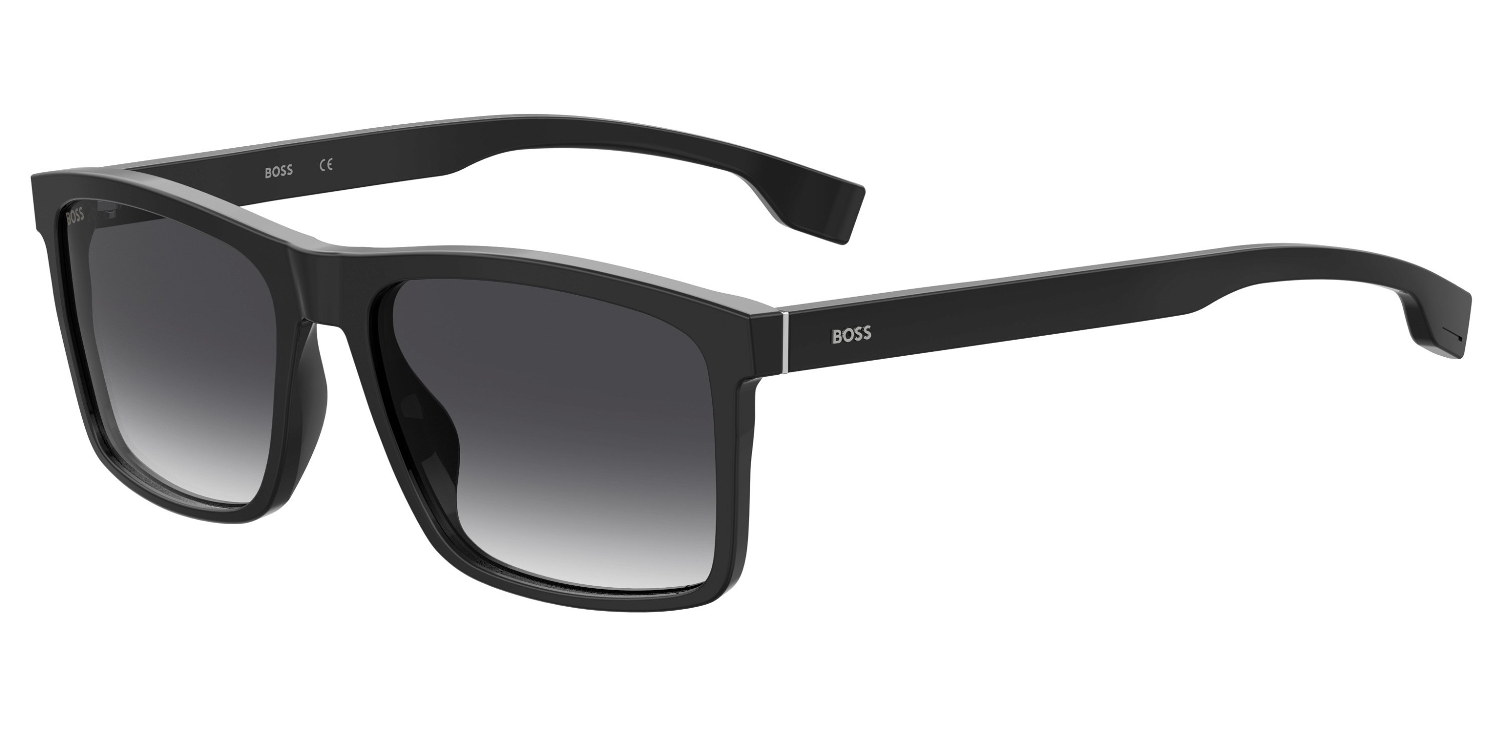 Das Bild zeigt die Sonnenbrille 1036S 807 von der Marke Boss in schwarz.
