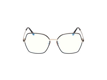 Das Bild zeigt die Korrektionsbrille FT5876-B 032 von der Marke Tom Ford in gold.