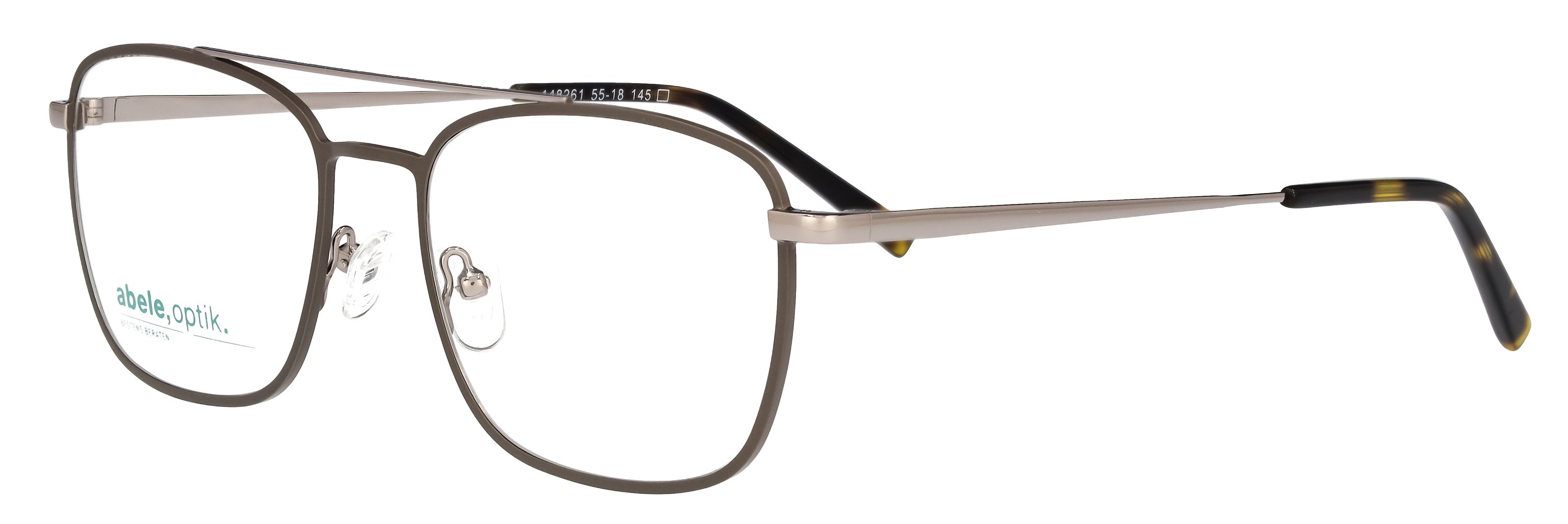 abele optik Brille 148261 für Herren in grau matt silber