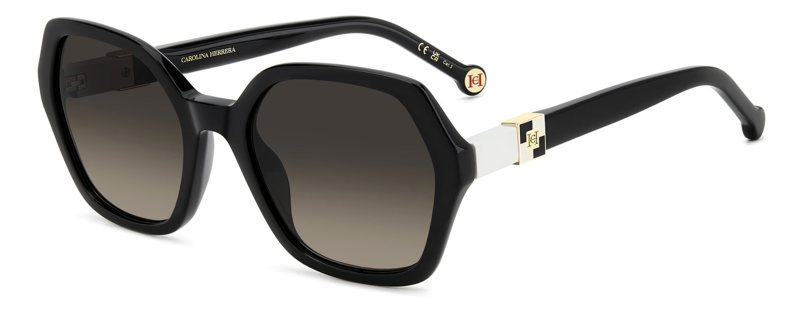 Das Bild zeigt die Sonnenbrille HER 0298/G/S von der Marke Carolina Herrera in Schwarz.