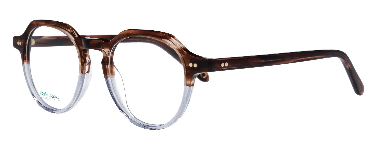 abele optik Brille für Damen in braun transparent / hellblau transparent 147711