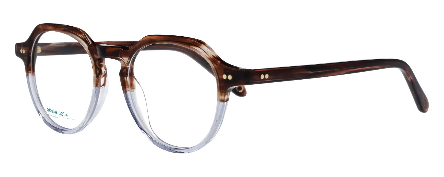 abele optik Brille für Damen Braun/Hellblau transparent 147711