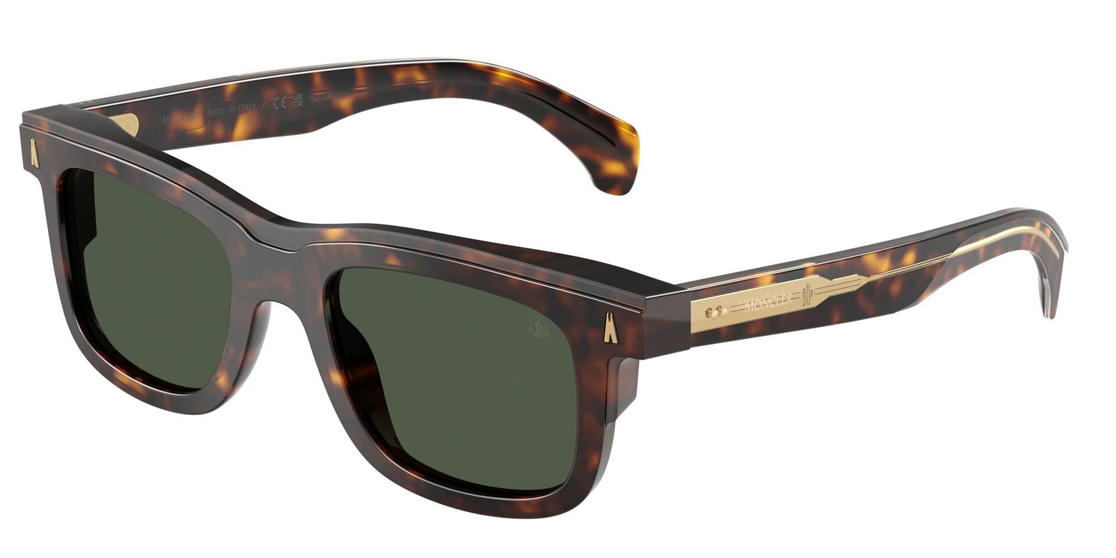 zu sehen ist die Sonnenbrille 6004 von Moncler in der Farbe Havanna.