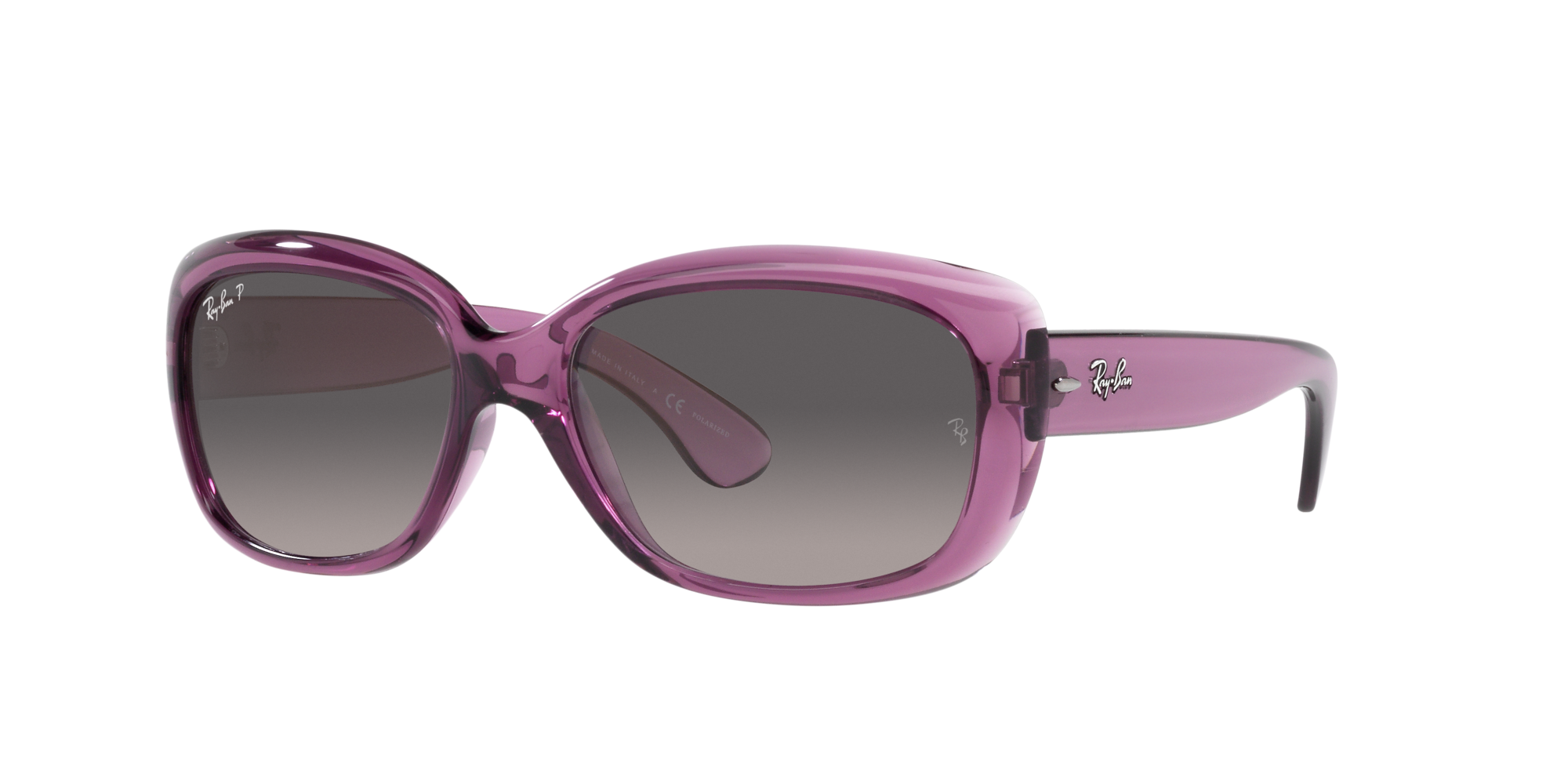 Jackie ohh Ray-Ban Sonnenbrille für Damen in Violett/Transparent RB4101 6591M3 58