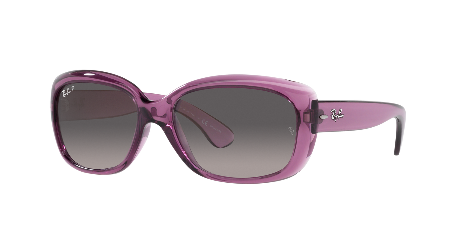 Jackie ohh Ray Ban Sonnenbrille für Damen in Violett/Transparent RB4101 6591M3 58