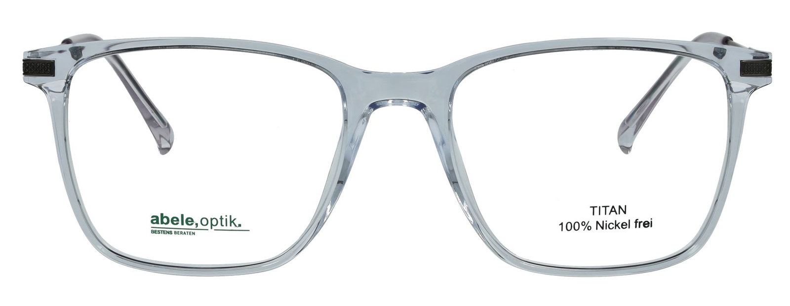 Das Bild zeigt die Titan Korrektionsbrille in der Farbe Transparent.