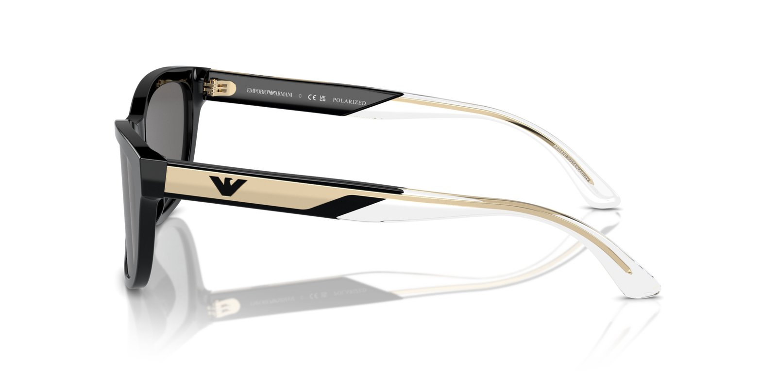 Das Bild zeigt die Sonnenbrille EA4227U 501787 von der Marke Emporio Armani in schwarz.