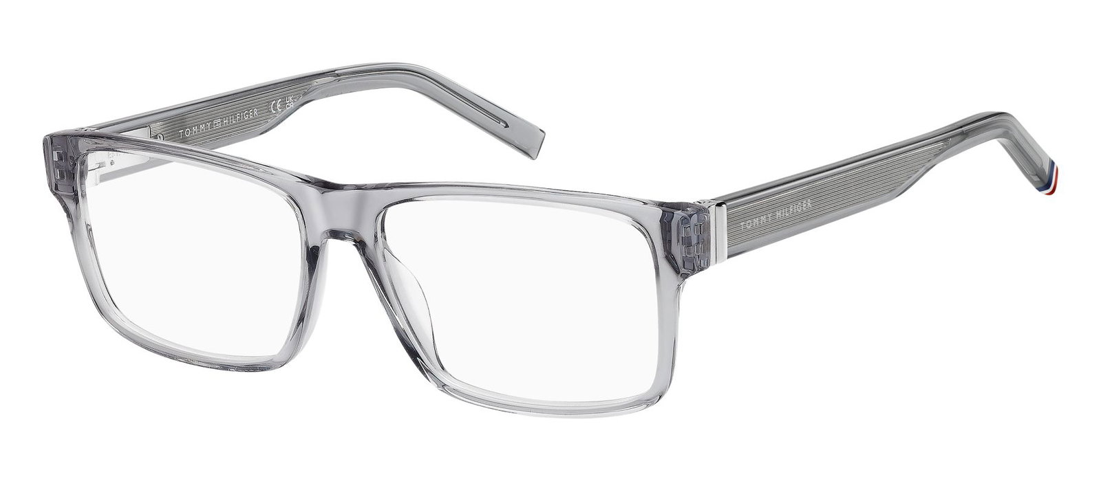 zu sehen ist eine Korrektionsbrille von Tommy Hilfiger in der Farbe Transparent.