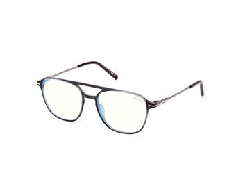 Das Bild zeigt die Korrektionsbrille FT5874-B 020 von der Marke Tom Ford in grau.