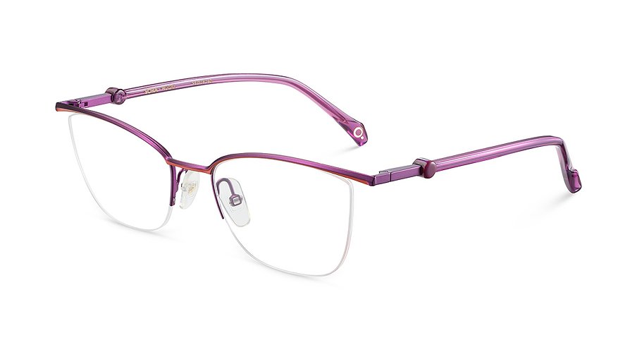 Das Bild zeigt die Korrektionsbrille SORA PGPK von der Marke Etnia Barcelona in violett.
