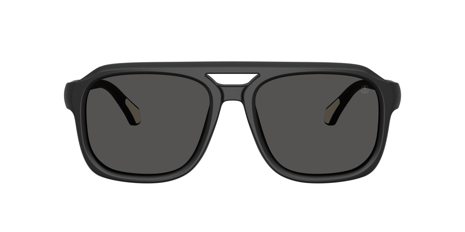 zu sehen ist die Sonnenbrille 6024 von Moncler in der Farbe Schwarz.