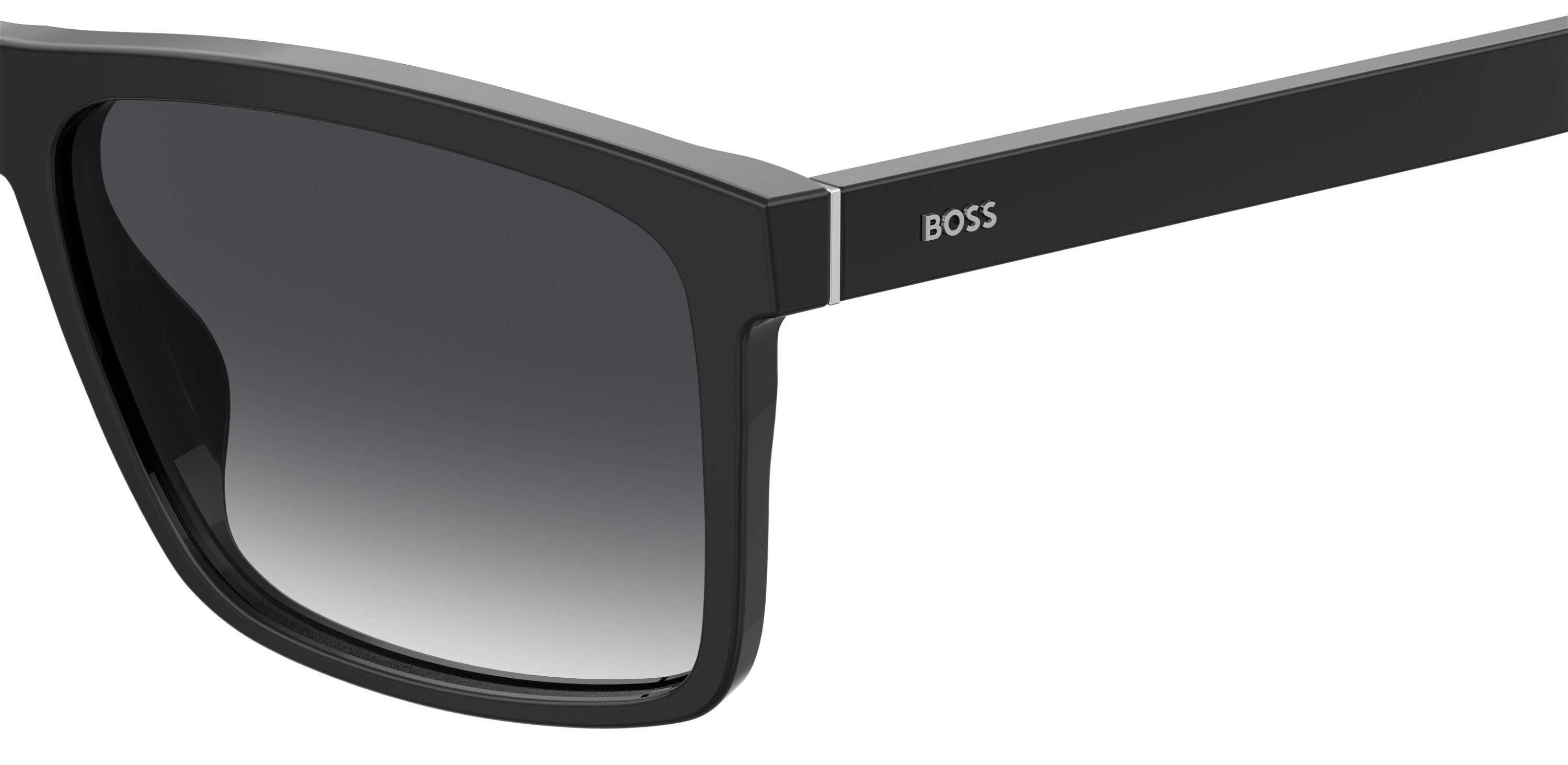 Das Bild zeigt die Sonnenbrille 1036S 807 von der Marke Boss in schwarz.