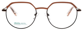 Das Bild zeigt die Korrektionsbrille 150091 von der Marke Abele Optik in Goldrose.