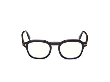 Das Bild zeigt die Korrektionsbrille FT5836-B 001 von der Marke Tom Ford in schwarz.