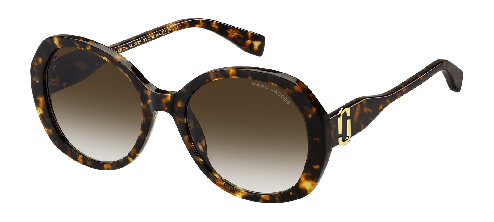 Das Bild zeigt die Sonnenbrille EZ5287 035 von der Marke Marc Jacobs in Havanna.