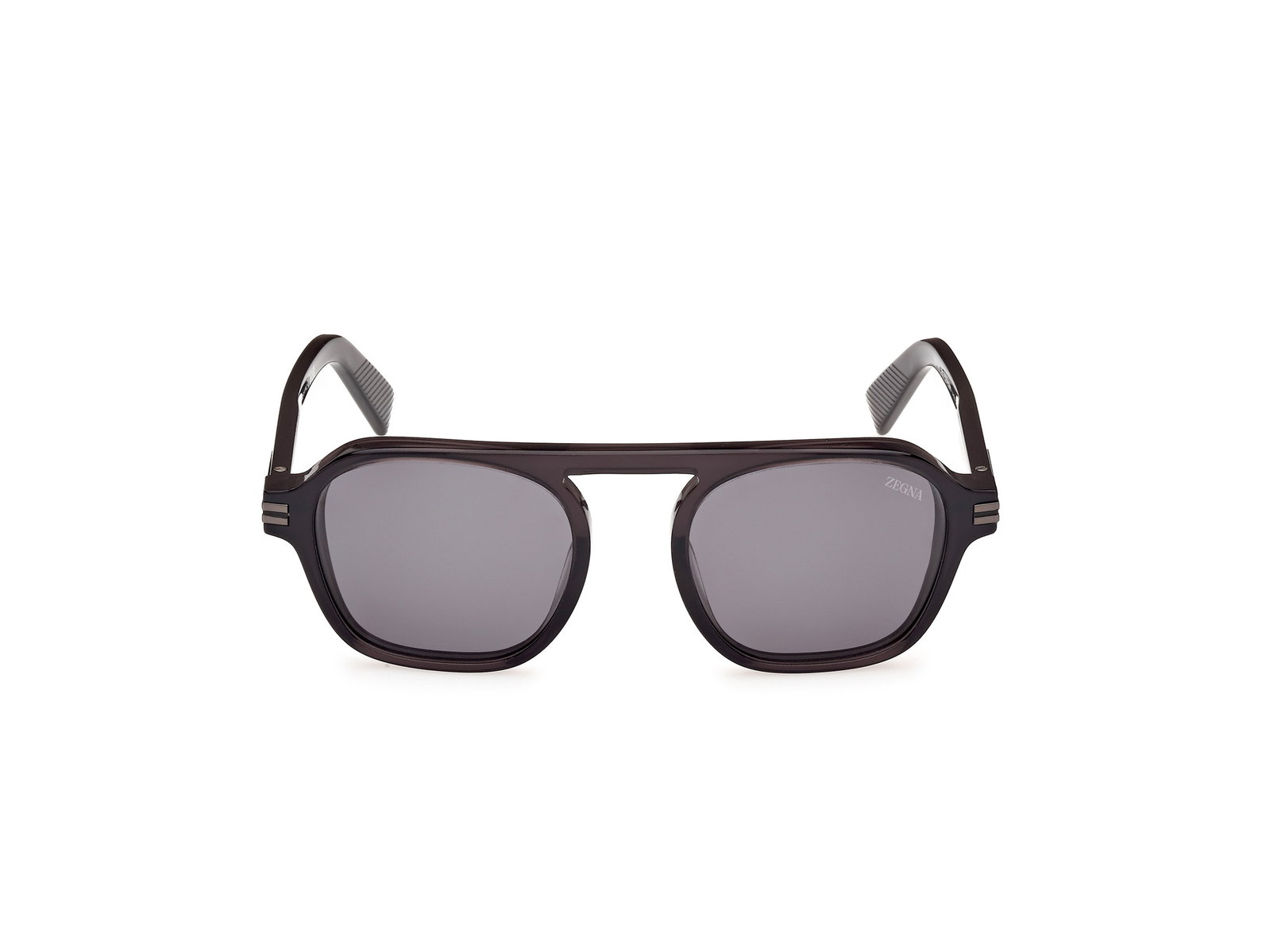 Das Bild zeigt die Sonnenbrille EZ0241 96D von der Marke Zegna in Glänzend Dunkelgrün