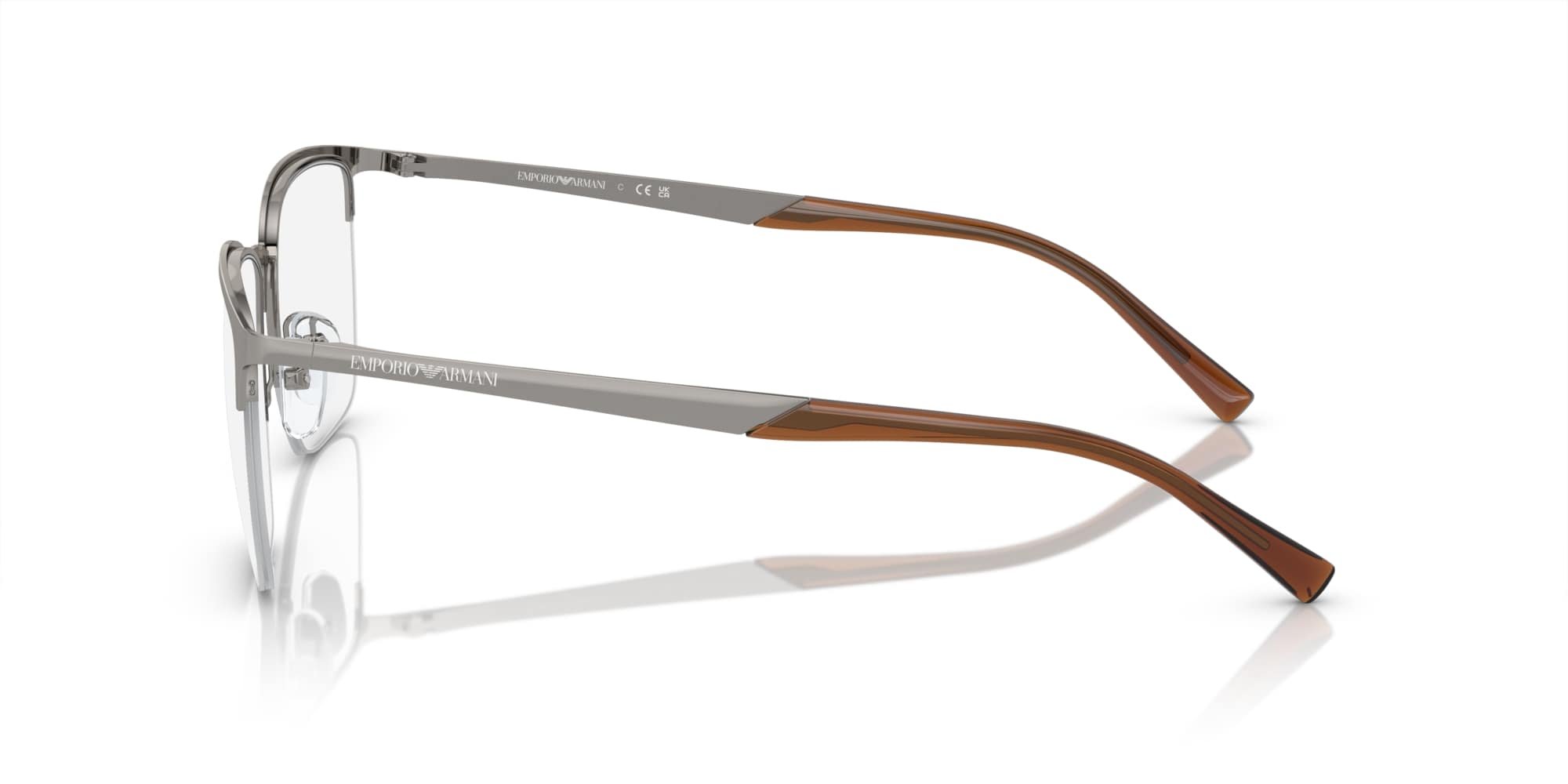 Das Bild zeigt die Korrektionsbrille EA1151 3010 von der Marke Emporio Armani in Silber/Bordeaux.