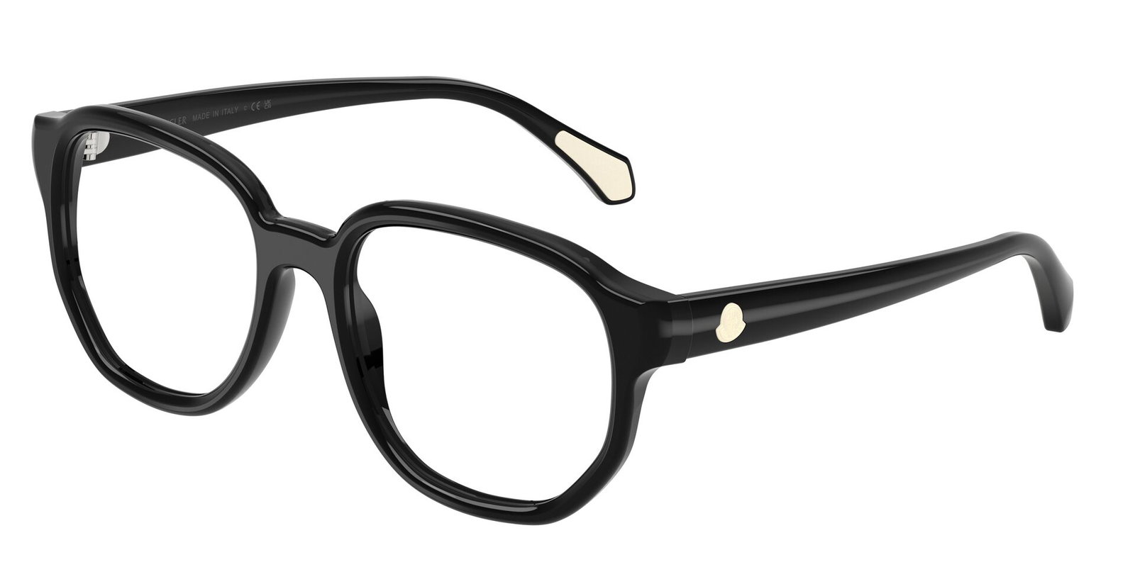 zu sehen ist die Korrektionsbrille 2027 von Moncler in der Farbe Schwarz.