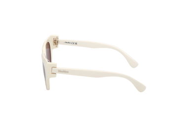 Das Bild zeigt die Sonnenbrille MM0138 von der Marke Max Mara in Weiß.