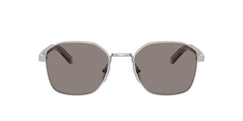 Auf diesem Bild sehen Sie die Sonnenbrille 0PR C50S von Prada in der Farbe Silber.