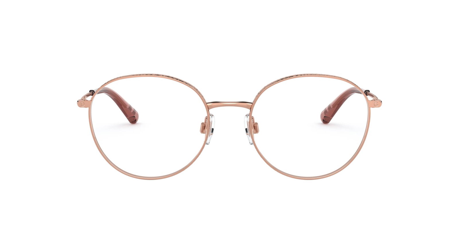 Das Bild zeigt die Korrektionsbrille DG1322 1298 von der Marke D&G in rosegold.