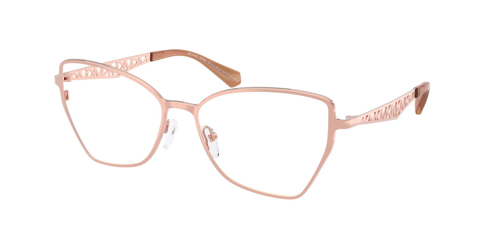 zu sehen ist eine Korrektionsbrille von Michael Kors in der Farbe Rosegold.