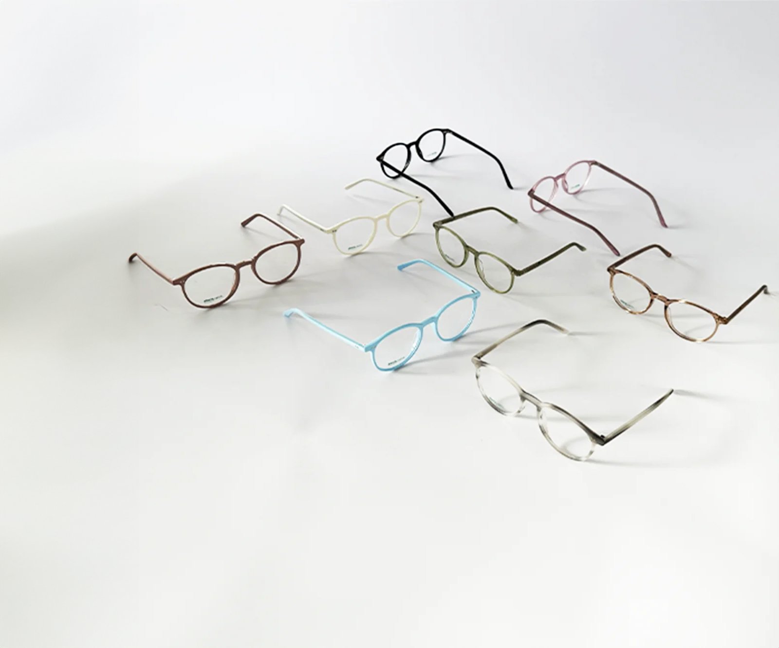 zu sehen sind einige Brillen-Modelle der Abele Optik Collection "Lucky Glasses"