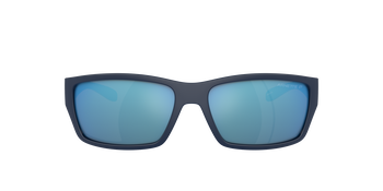 Das Bild zeigt die Sonnenbrille AN4336 275422 von der Marke Arnette in schwarz/blau.