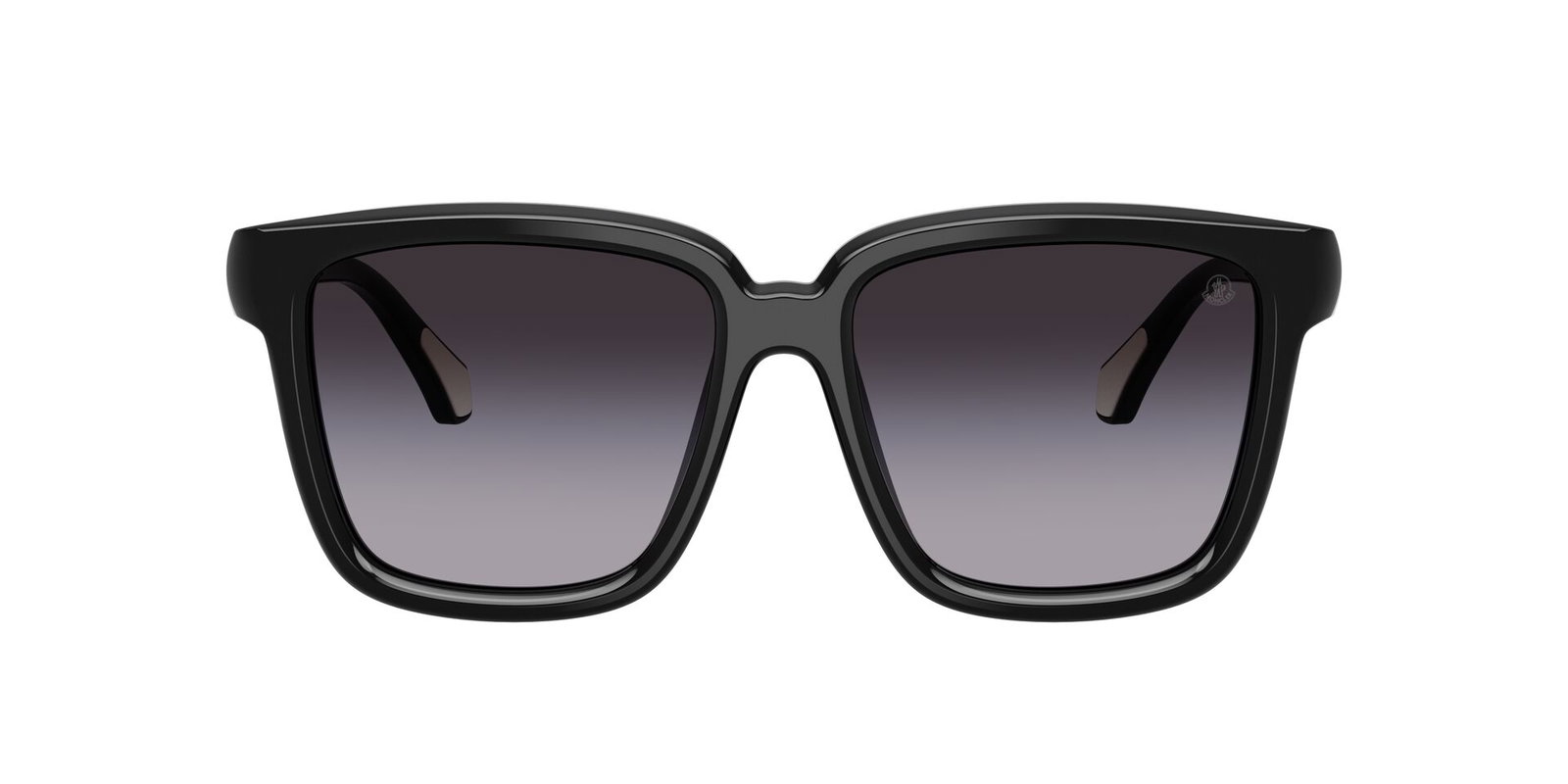 zu sehen ist die Sonnenbrille 30018G von Moncler in der Farbe Schwarz.