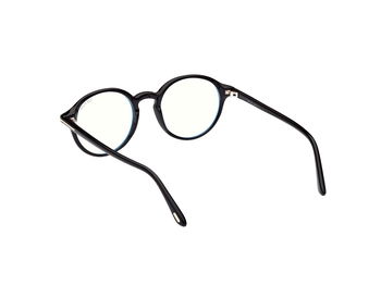 Das Bild zeigt die Korrektionsbrille FT5867-B 001 von der Marke Tom Ford in schwarz.