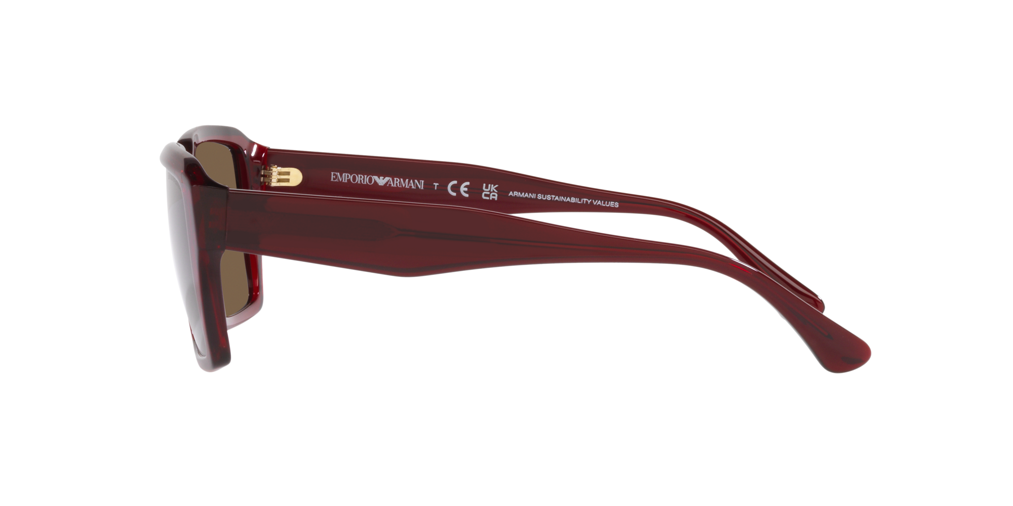 Emporio Armani Sonnenbrille in Rot transparent EA4186 507573 58