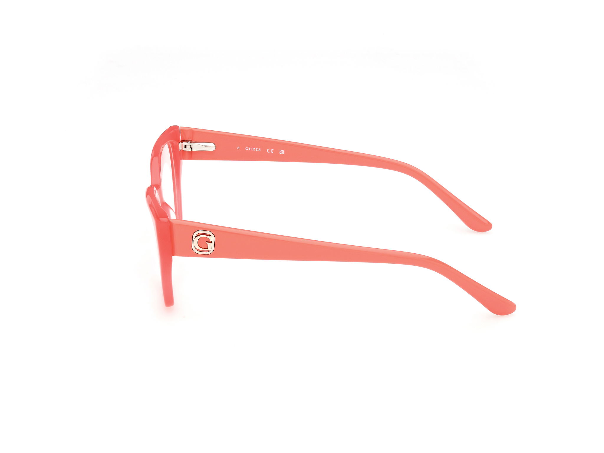 Das Bild zeigt die Korrektionsbrille GU50112 072 von der Marke Guess in Pink