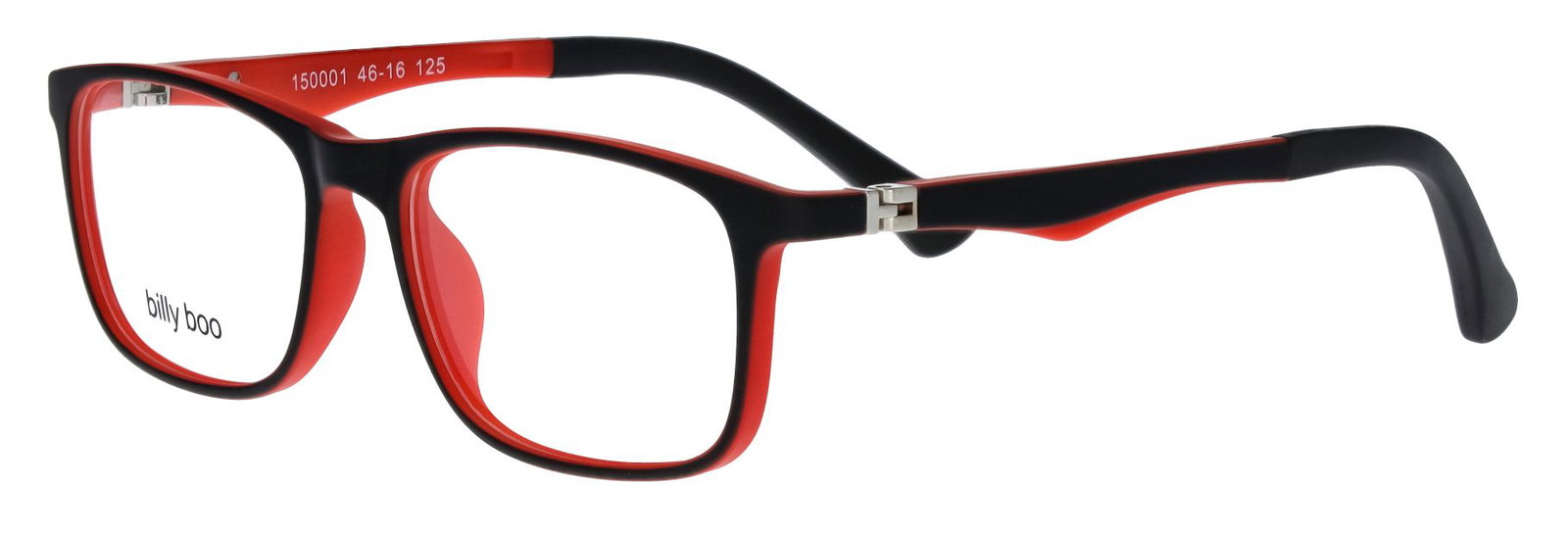 abele optik Kinderbrille in schwarz matt/rot 150001