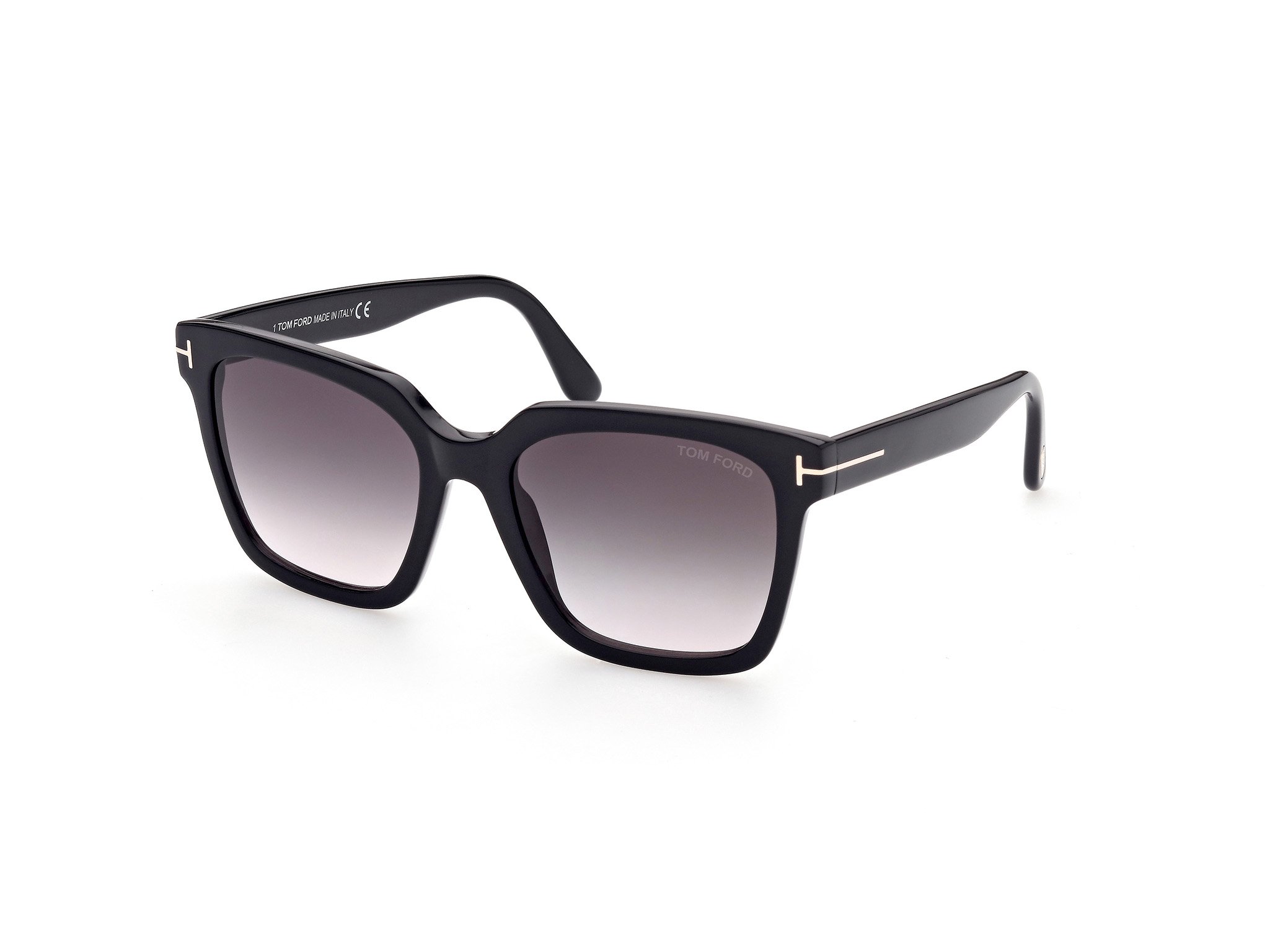 Das Bild zeigt die Sonnenbrille Selby FT0952 von der Marke Tom Ford in schwarz