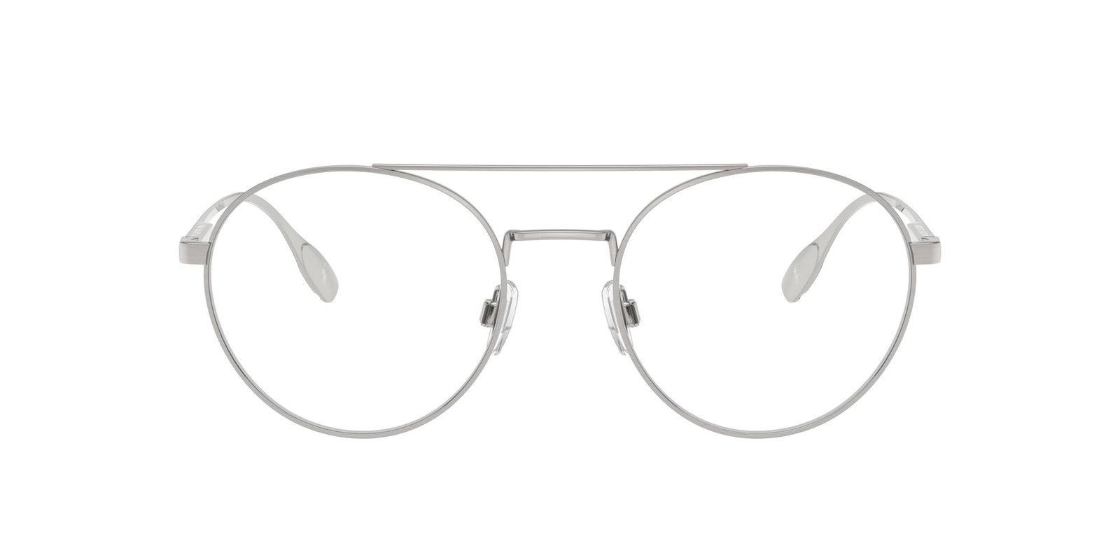 Das Bild zeigt die Korrektionsbrille 1234 von der Marke Polo in Silber.