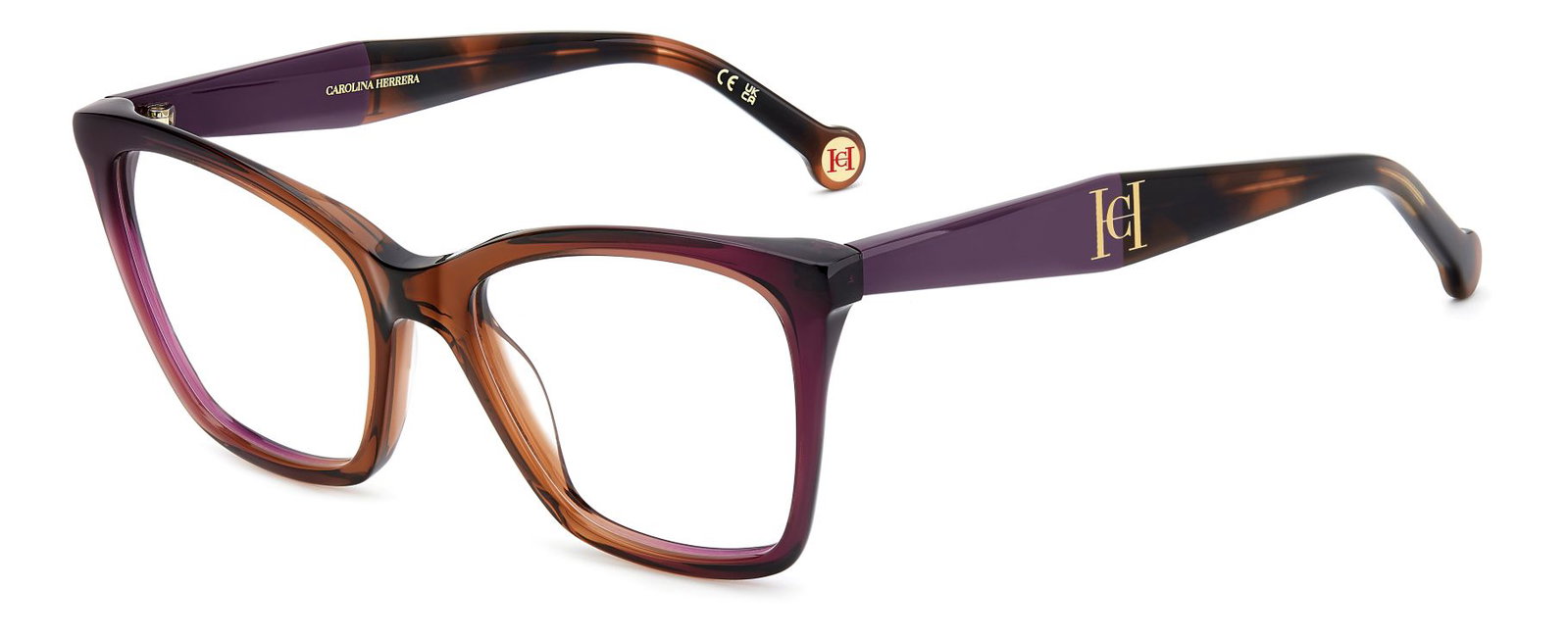 Carolina Herrera Damen Brille 0419 E53 53 in Violet Braun