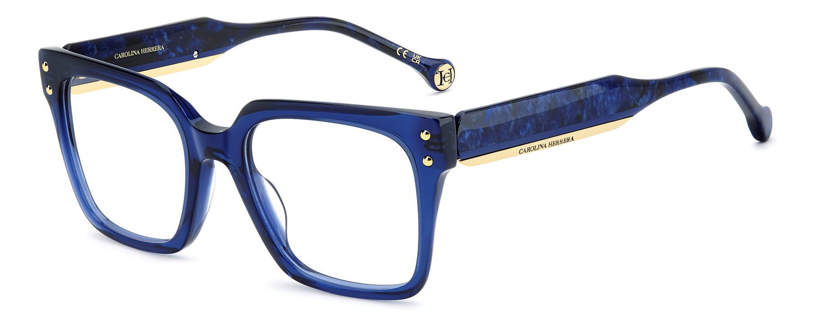 zu sehen ist die Korrektionsbrille 11294 von Carolina Herrera in der Farbe Blau.