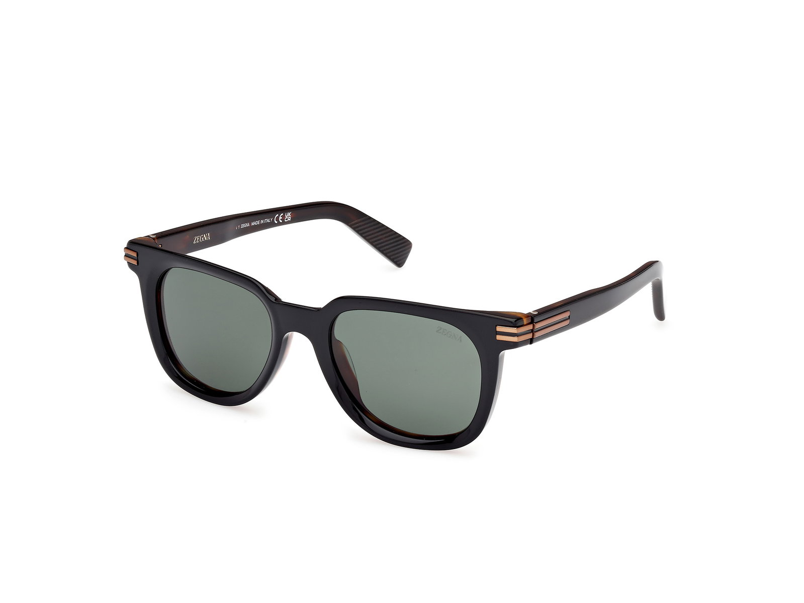 Ermenegildo Zegna Sonnenbrille EZ0248 05R in Schwarz Havanna
