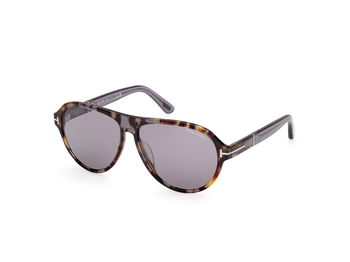  Tom Ford Sonnenbrille Quincy in havanna/grau FT1080 55C