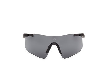 Das Bild zeigt die Adidas Sport Sonnenbrille Kaphiros SP0122 in matt schwarz von vorne.