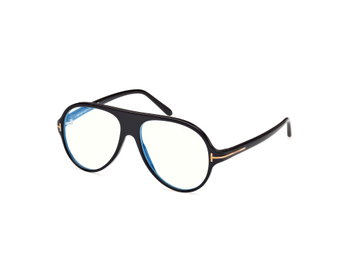 Das Bild zeigt die Korrektionsbrille FT5012-B 001 von der Marke Tom Ford in schwarz.