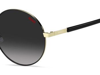 Das Bild zeigt die Sonnenbrille HG1237/S RHL von der Marke Hugo in gold/schwarz.